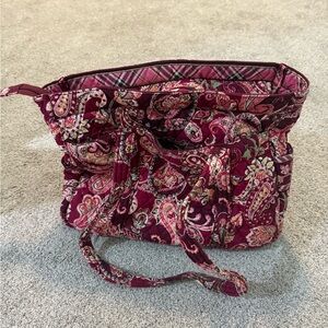 Vera Bradley Burgundy Paisley Tote